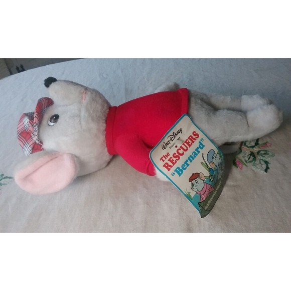 1977 The Rescuers Bernard Mouse Plush Knickerbocker Walt Disney Org. Tag - Picture 13 of 13